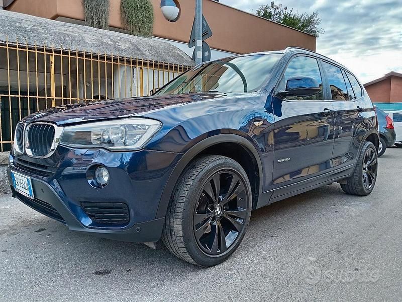 Usata BMW X3 Efficient Dynamics 150 CV (110 kW) 2016 Blu SUV