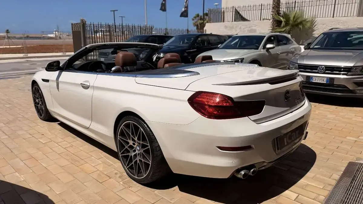 Usata BMW 640 Cabriolet M Sport 313 CV (230 kW) 2018 Bianco Cabrio