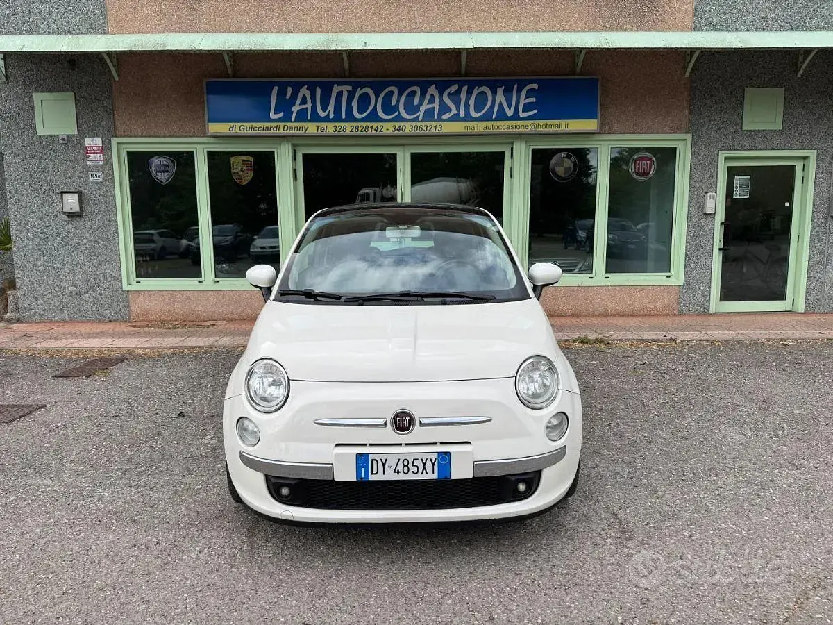 Usata Fiat 500 Lounge 68 CV (50 kW) 2009 Bianco Cabrio