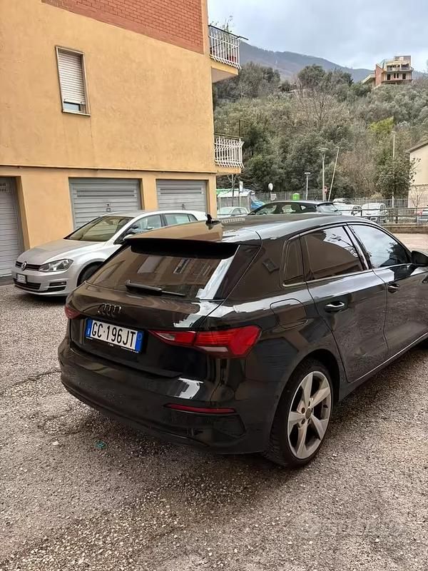 Usata Audi A3 Advanced 150 CV (110 kW) 2020 Nero Berlina