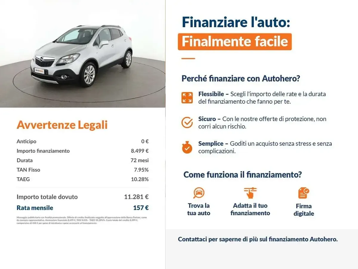 Usata Opel Mokka Cosmo 140 CV (102 kW) 2015 Grigio SUV