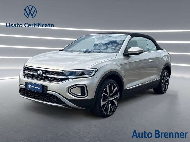 Ivory silver met. Usata 2024 VW T-Roc Cabriolet Style Cabrio | 34.900 € (Molto cara) - Immagine 1/4