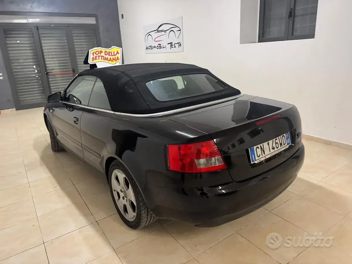Usata Audi A4 Cabriolet 163 CV (119 kW) 2004 Nero Cabrio