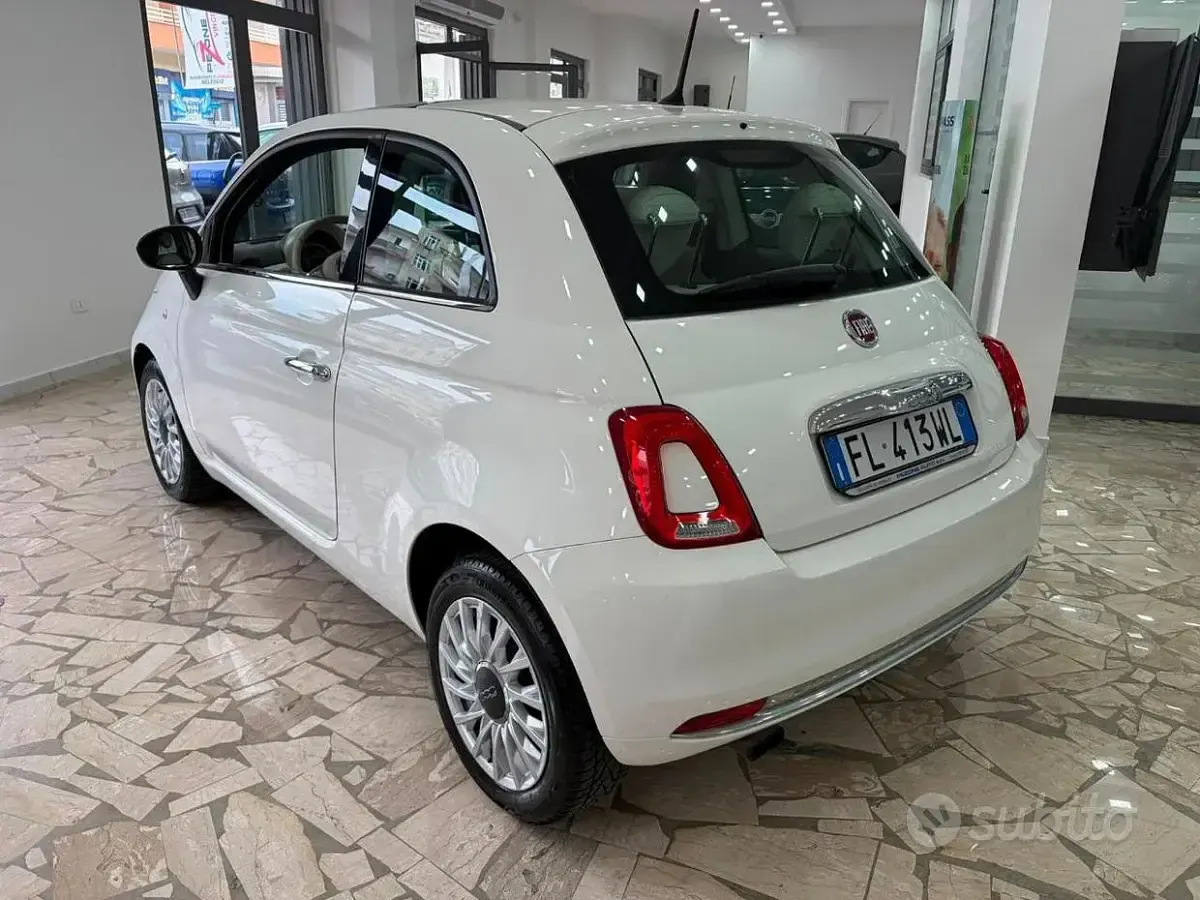 Usata Fiat 500 Lounge 69 CV (50 kW) 2017 Bianco Utilitaria
