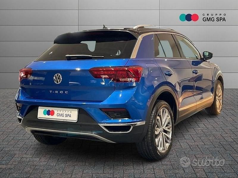 Usata VW T-Roc Advance 116 CV (85 kW) 2019 Blu SUV