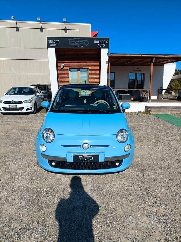 Usata Fiat 500 Lounge 85 CV (62 kW) 2012 Blu Berlina