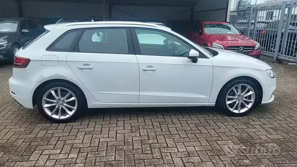 Usata Audi A3 Sport 116 CV (85 kW) 2019 Bianco Berlina