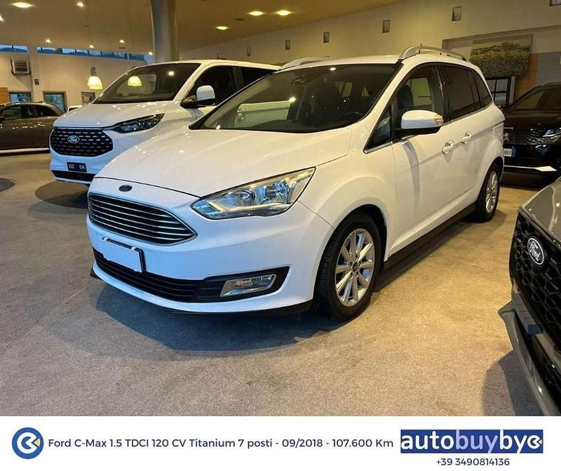 Bianco Usata 2018 Ford C-MAX Titanium S Monovolume | 13.450 € (Molto cara) - Immagine 1/4