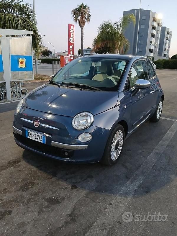 Usata Fiat 500 95 CV (69 kW) 2013 Blu Utilitaria