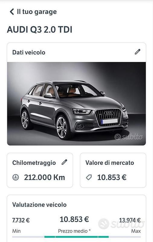 Usata Audi Q3 Advanced Plus 140 CV (102 kW) 2013 Bianco SUV