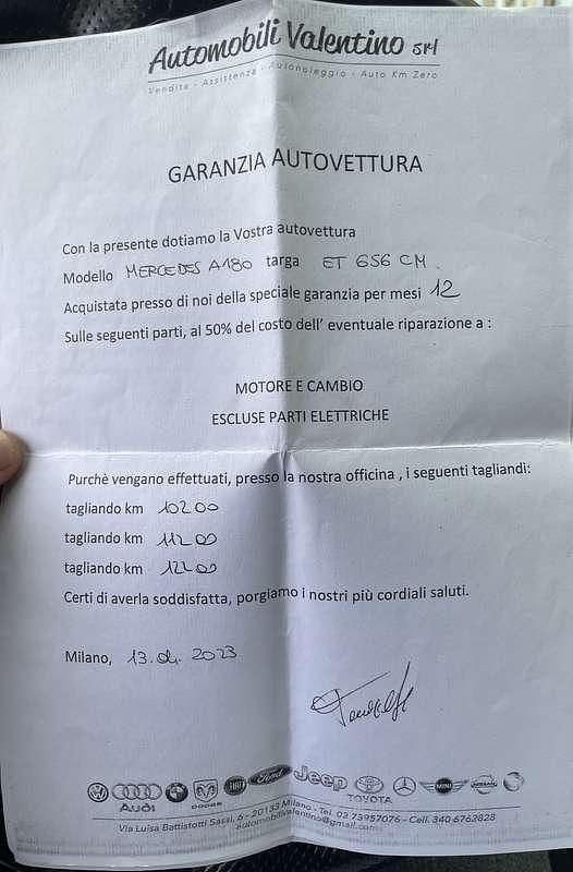 Usata Mercedes A180 109 CV (80 kW) 2014 Berlina