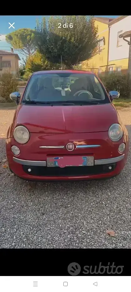 Usata Fiat 500 69 CV (50 kW) 2007 Rosso