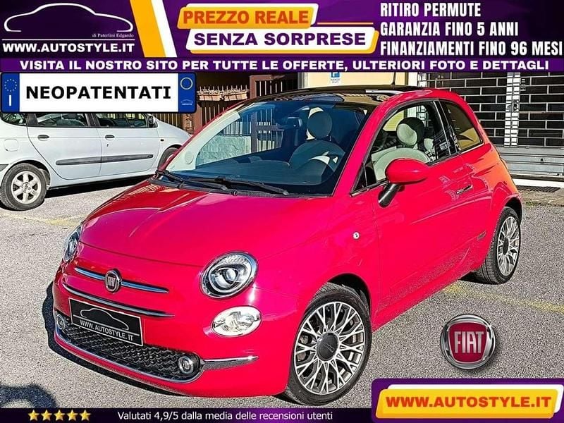 Rosso Usata 2016 Fiat 500 Lounge Due volumi | 7750 € (Buon prezzo) - Immagine 1/4