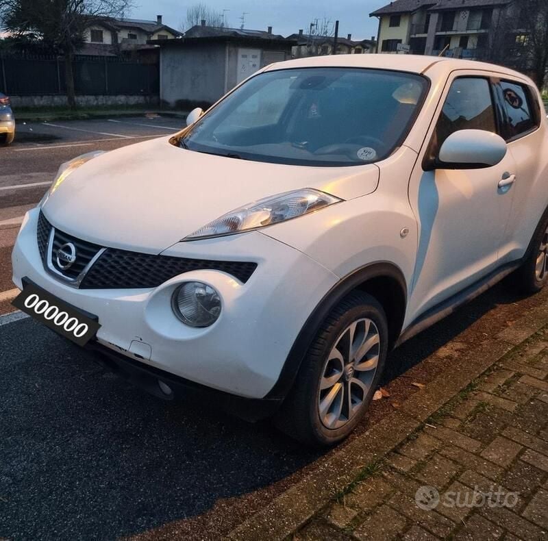 Bianco Usata 2013 Nissan Juke SUV | 6500 € (Buon prezzo) - Immagine 1/4