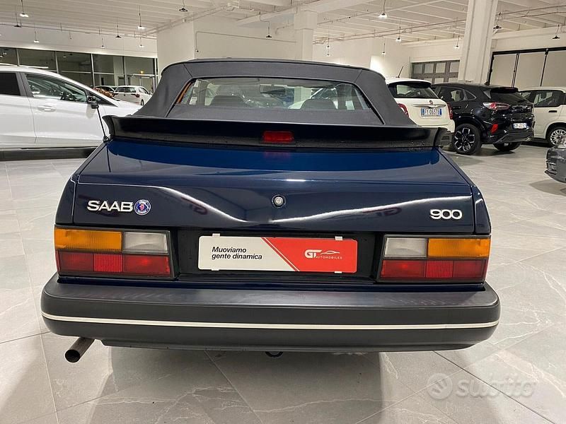 Begagnad Saab 900 Cabriolet 126 HK (92 kW) 1993 Blå Cab