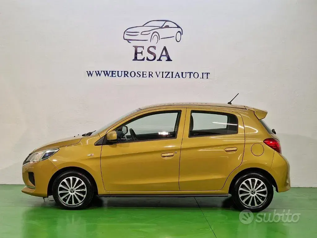 Usata Mitsubishi Space Star 71 CV (52 kW) 2021 Giallo Utilitaria