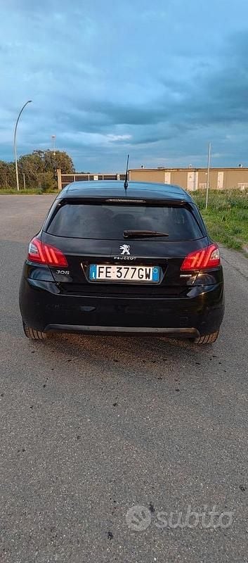 Usata Peugeot 308 Allure 120 CV (88 kW) 2016 Nero Berlina