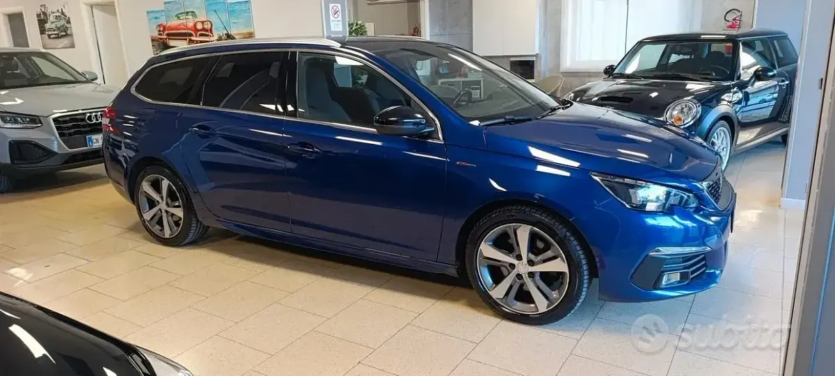 Usata Peugeot 308 GT-line 150 CV (110 kW) 2018 Blu Station wagon