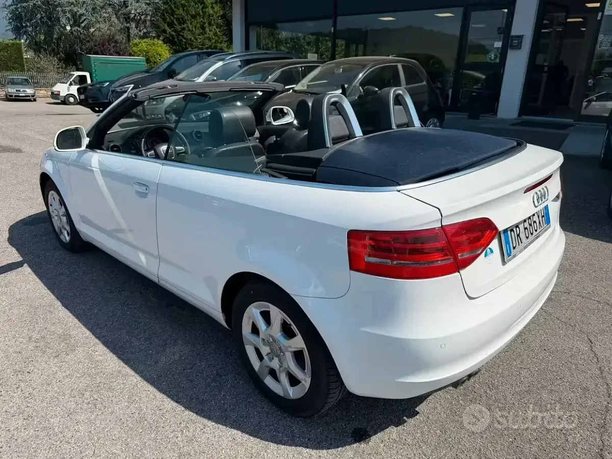 Usata Audi A3 Cabriolet Attraction 140 CV (102 kW) 2008 Bianco Cabrio
