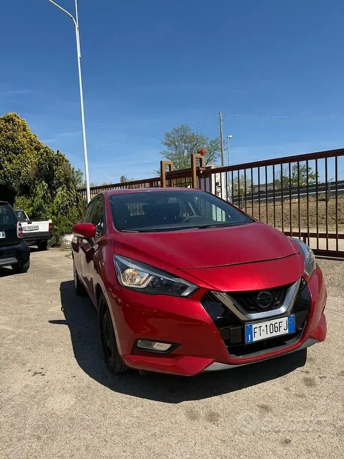 Usata Nissan Micra Acenta 71 CV (52 kW) 2020 Rosso Utilitaria