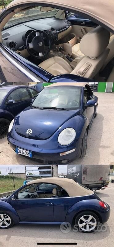 Usata VW Beetle Cabriolet 101 CV (74 kW) 2006 Blu Cabrio