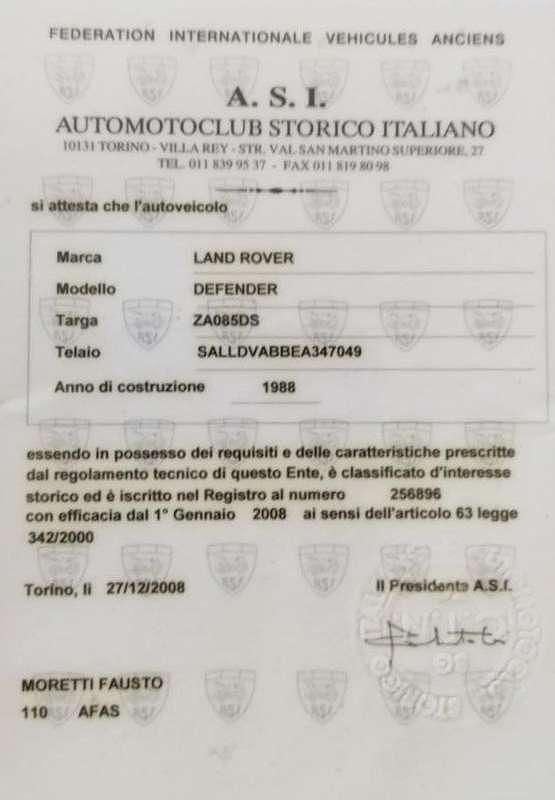 Usata Land Rover Defender 86 CV (63 kW) 1988 Blu/azzurro SUV