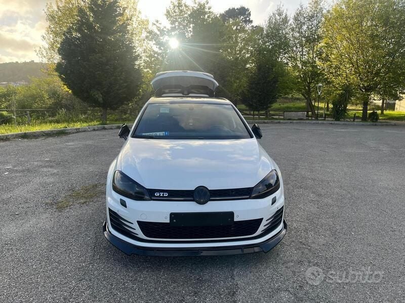 Usata VW Golf VII GTD 184 CV (135 kW) 2014 Bianco Berlina