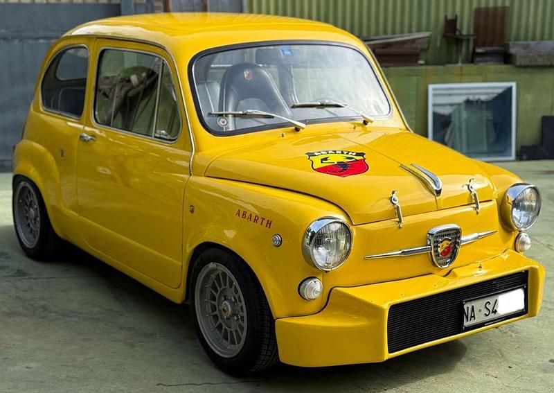Giallo Usata 1966 Fiat 600 Abarth Tre volumi | 33.000 € - Immagine 1/4