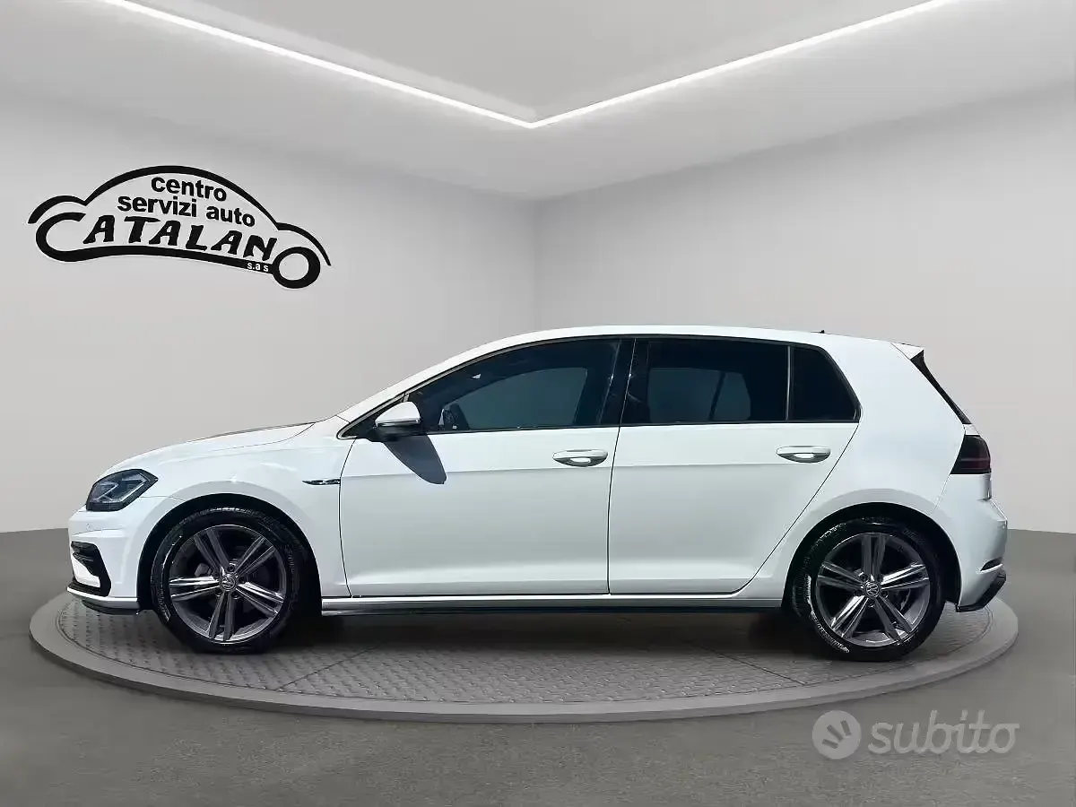 Usata VW Golf VII R-line 150 CV (110 kW) 2019 Bianco Berlina