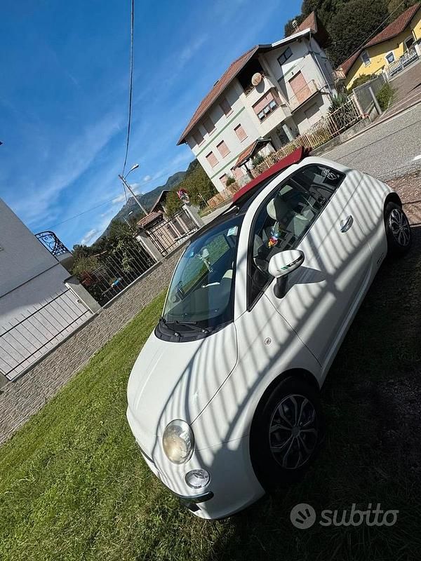 Usata Fiat 500C 69 CV (50 kW) 2012 Bianco Cabrio