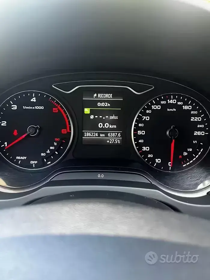 Usata Audi A3 Ambiente 150 CV (110 kW) 2016 Nero Berlina