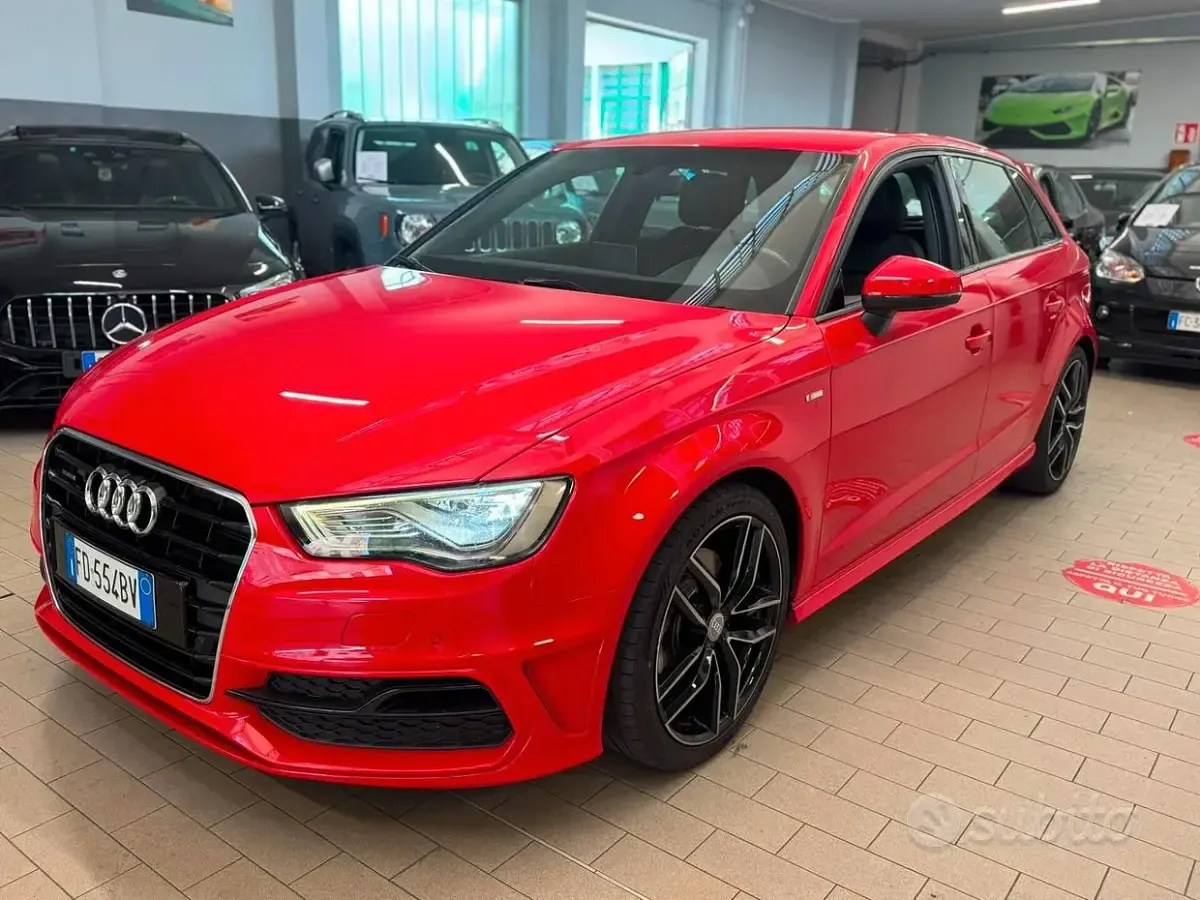 Usata Audi A3 S-Line 184 CV (135 kW) 2016 Rosso Berlina