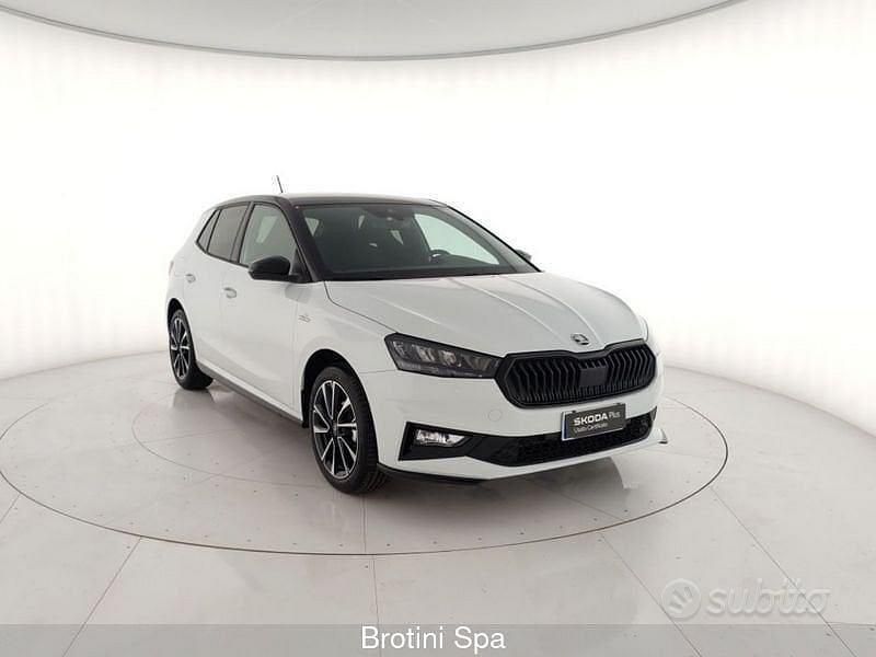 Nuova Skoda Fabia Monte Carlo 80 CV (58 kW) 2025 Bianco Berlina