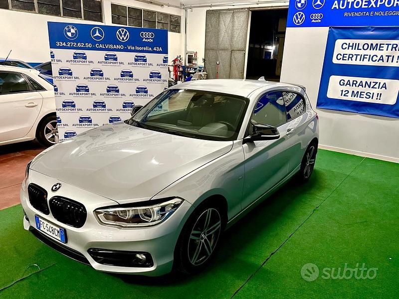 Usata BMW 118 Sport Line 136 CV (100 kW) 2016 Grigio Utilitaria
