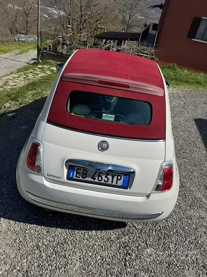 Usata Fiat 500 69 CV (50 kW) 2010 Bianco Cabrio