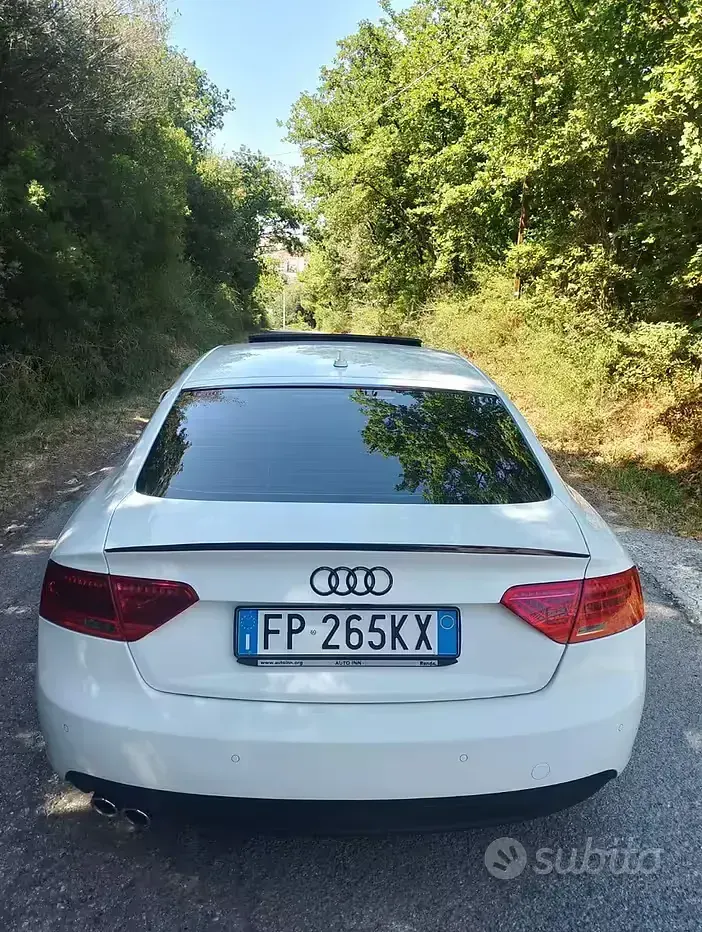 Usata Audi A5 S-Line 136 CV (100 kW) 2018 Bianco Coupé