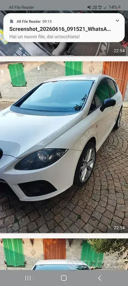 Usata Cupra Leon 241 CV (177 kW) 2008 Bianco Berlina