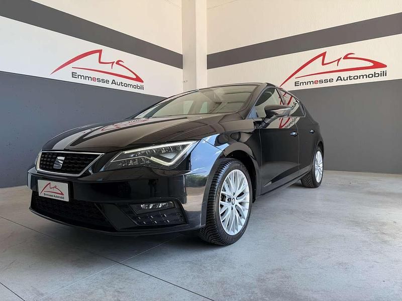 Usata Seat Leon Style 116 CV (85 kW) 2017 Nero metallizzato Berlina
