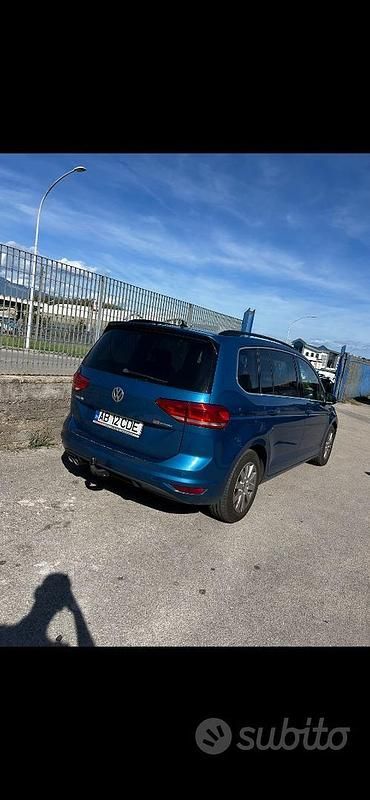 Usata VW Touran Highline 150 CV (110 kW) 2018 Blu Monovolume
