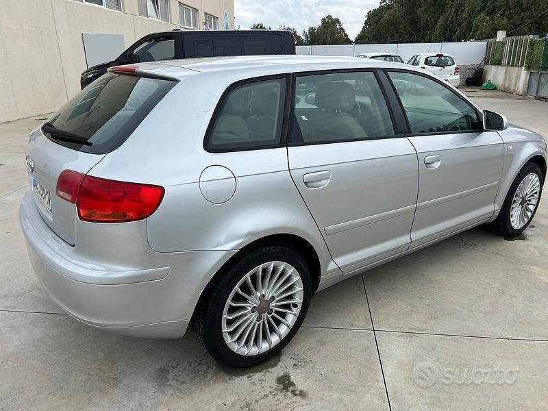 Usata Audi A3 169 CV (124 kW) 2007 Grigio Utilitaria