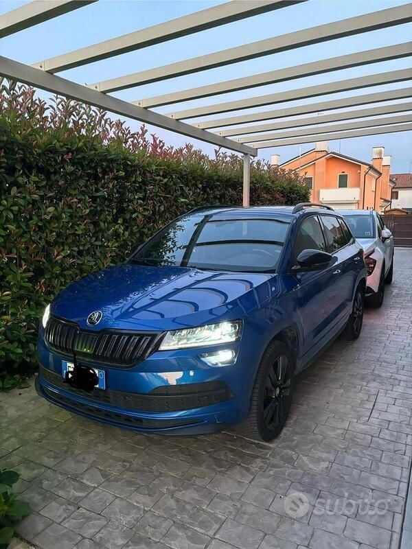 Usata Skoda Karoq SportLine 116 CV (85 kW) 2020 Blu SUV