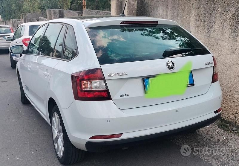 Usata Skoda Rapid 95 CV (69 kW) 2019 Bianco Berlina