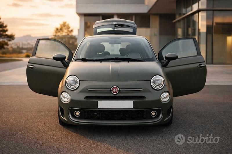 Usata Fiat 500S S 105 CV (77 kW) 2017 Verde Utilitaria