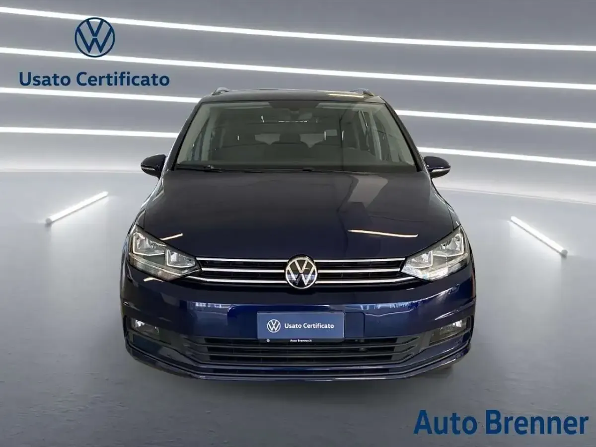 Usata VW Touran Business 122 CV (89 kW) 2021 Blu atlantic met Monovolume