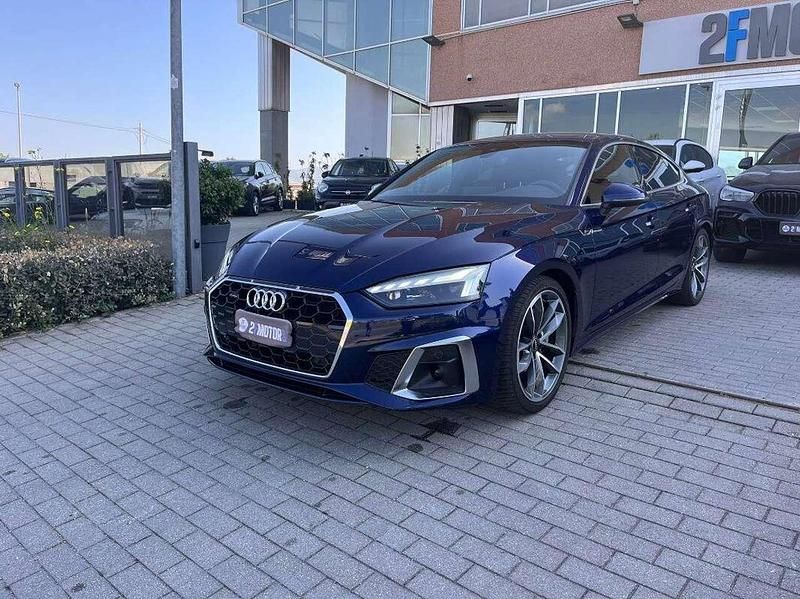Usata Audi A5 S-Line 204 CV (150 kW) 2022 Blu/azzurro Coupé