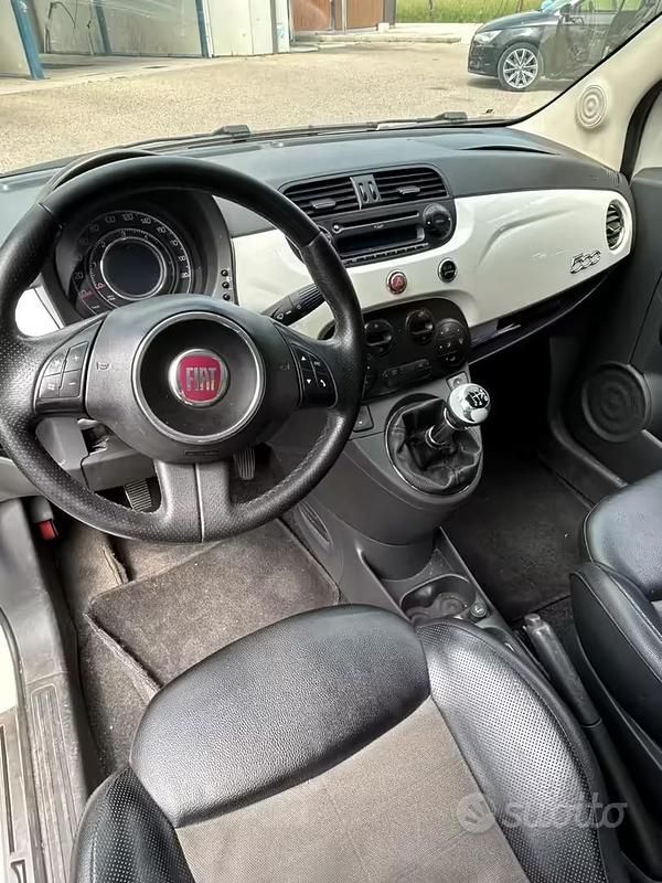 Usata Fiat 500 75 CV (55 kW) 2008 Bianco Berlina