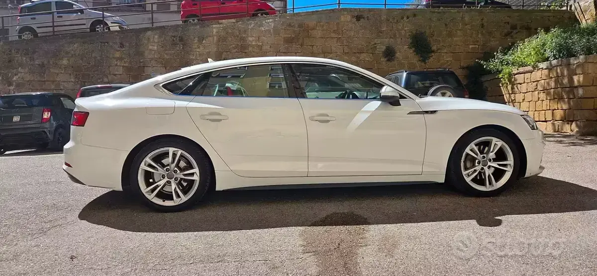 Usata Audi A5 190 CV (139 kW) 2017 Bianco Coupé