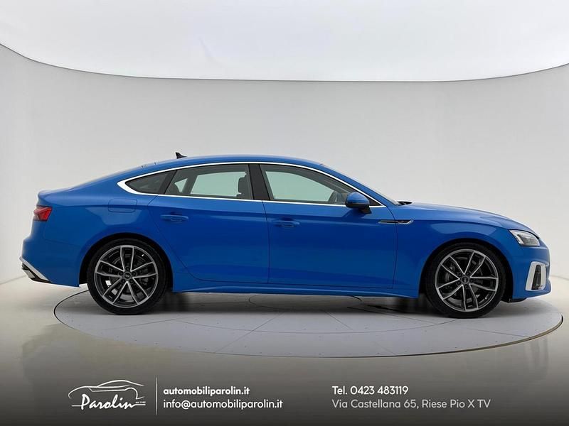 Usata Audi A5 Sportback S-Line 204 CV (150 kW) 2021 Blu Utilitaria