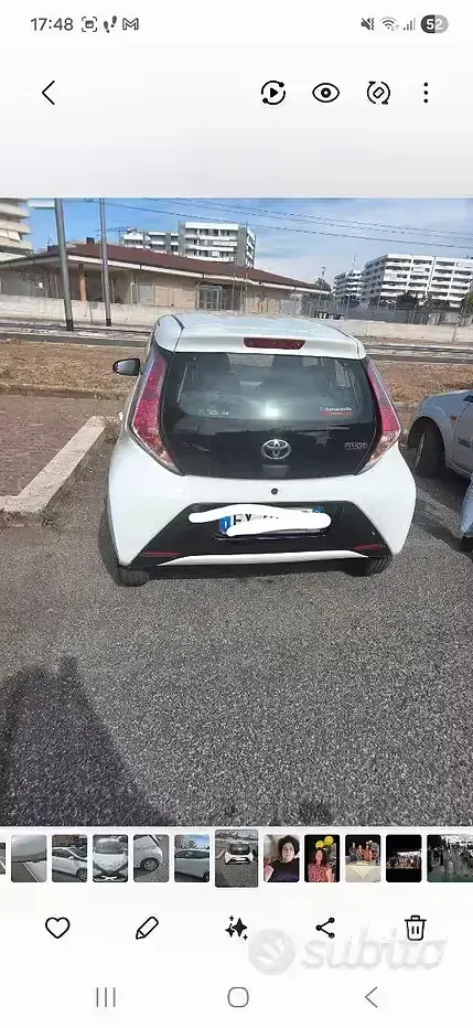 Usata Toyota Aygo 69 CV (50 kW) 2015 Bianco Utilitaria