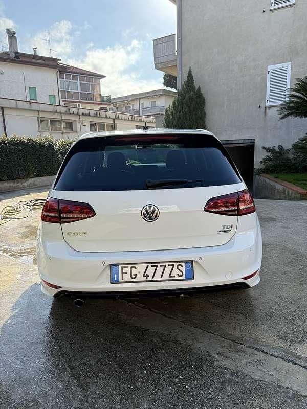 Usata VW Golf VII R-line 110 CV (80 kW) 2017 Bianco Berlina